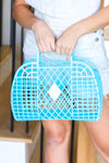 Blue Retro Jelly Tote Bag