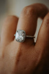 Romy Cushion Cut Silver Ring