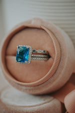 Dinah Blue Topaz 3PC Ring Set