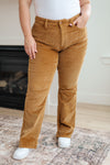 Judy Blue Cordelia Bootcut Corduroy Pants in Camel