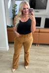 Judy Blue Cordelia Bootcut Corduroy Pants in Camel