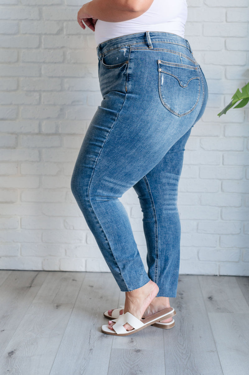 Judy Blue Nicole Tummy Control Skinny Jeans in Vintage Wash