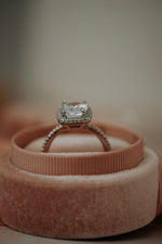 Romy Cushion Cut Silver Ring