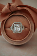 Xanthe Cushion Cut Silver Ring