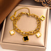 Chloe Fritillary Four Leaf Clover Bracelet