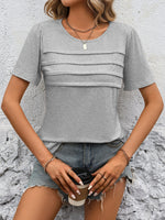 Round Neck Short Sleeve Top