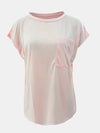 Full Size Round Neck Cap Sleeve T-Shirt