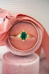 Ione Emerald Gold Ring