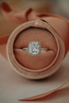 Romy Cushion Cut Silver Ring