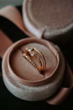 Zuri 3PC Champagne Gold Ring Set