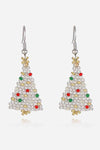 Beaded Christmas Tree Earrings