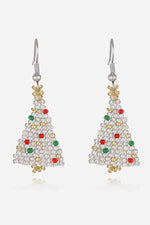 Beaded Christmas Tree Earrings