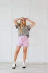 It's All So Simple Paperbag Shorts - Pink