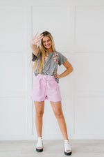 It's All So Simple Paperbag Shorts - Pink