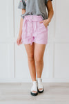 It's All So Simple Paperbag Shorts - Pink