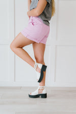 It's All So Simple Paperbag Shorts - Pink