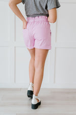 It's All So Simple Paperbag Shorts - Pink