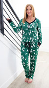 PREORDER: Matching Family Christmas Pajamas in Winter Forest