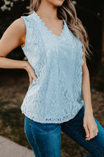 Lace V-Neck Tank